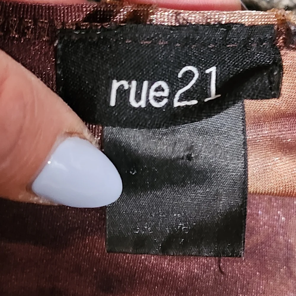 Y2K Velvet Burnout Babydoll Top Womens Small Multicolor Ombre Fairy Whimsigoth - Picture 10 of 11